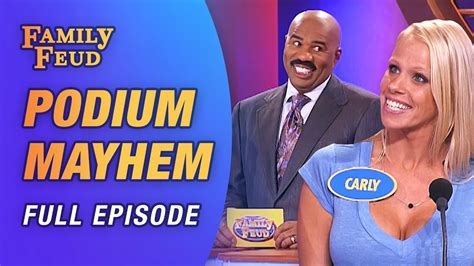 carly family feud|family feud distract him.